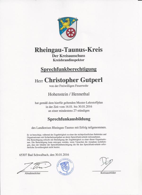 Funk Christopher Gutperl